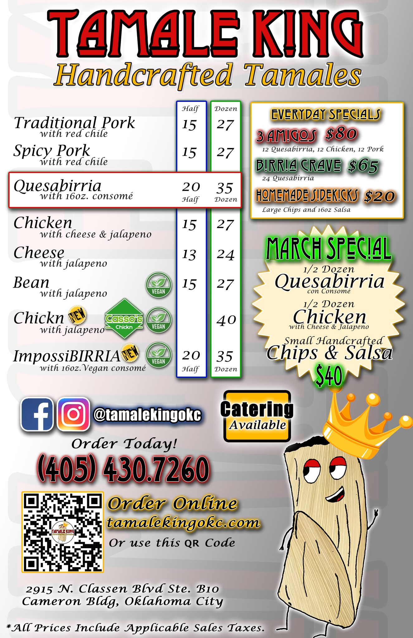 Tamale King PopUp Food Service Roughtail Brewing Company